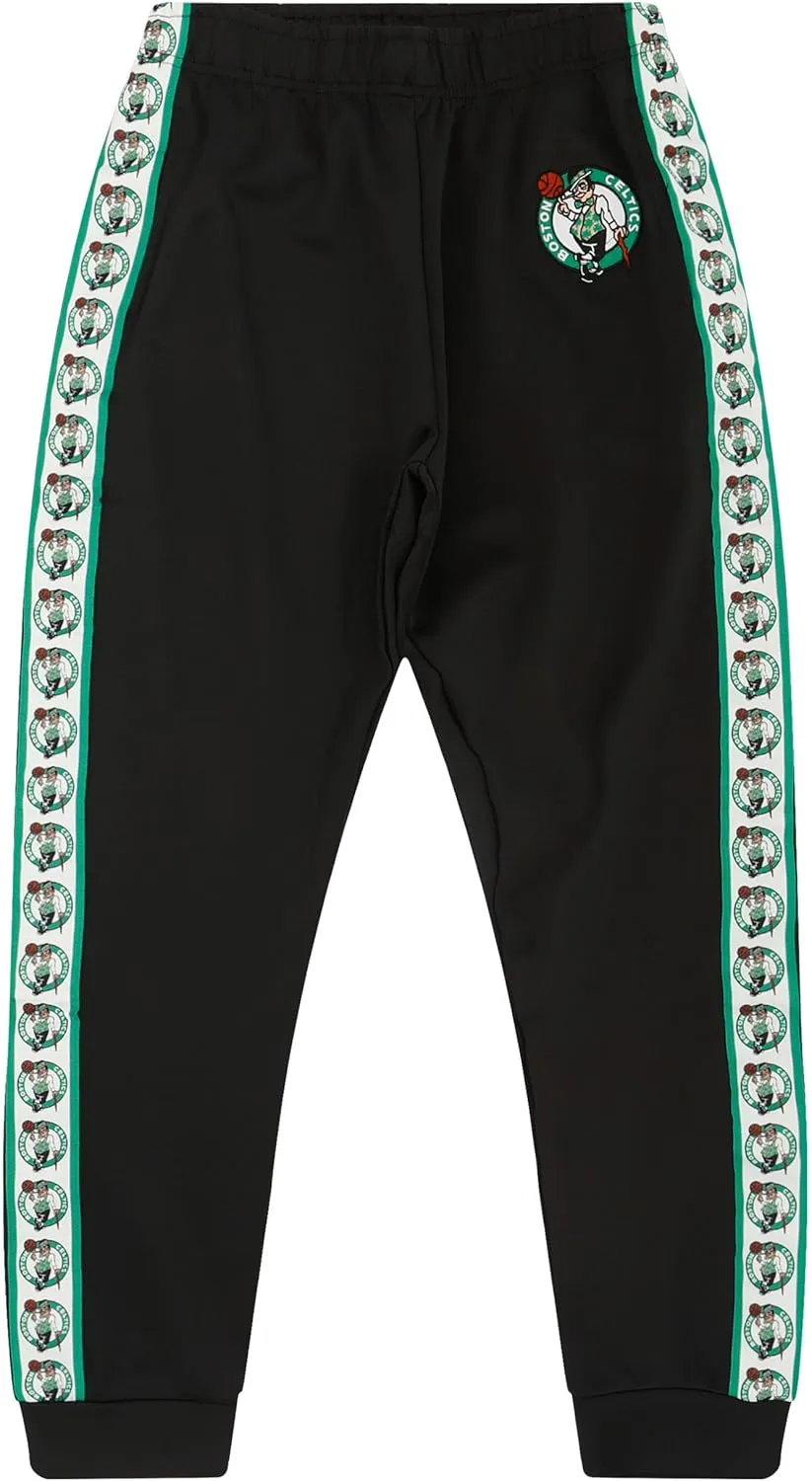 FOCO Men's NBA Team Color Stripe Logo Track Suit Pants