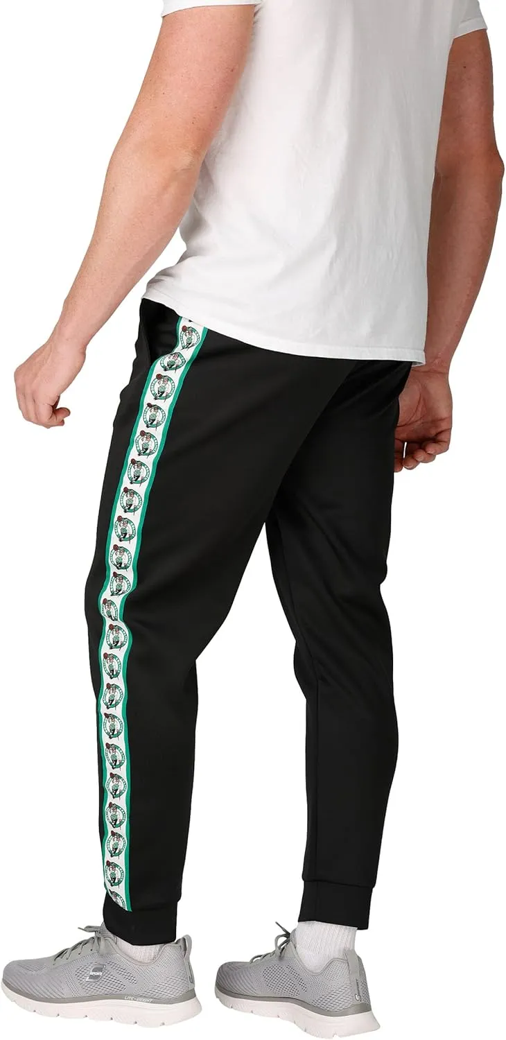 FOCO Men's NBA Team Color Stripe Logo Track Suit Pants