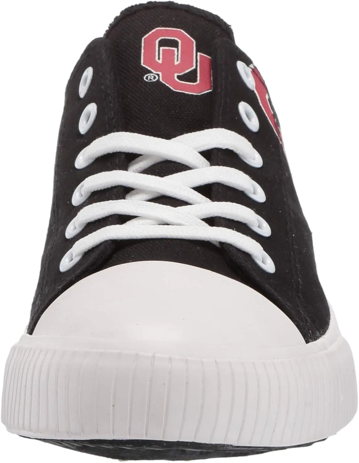 FOCO Men's NCAA College Low Top Big Logo Canvas Sneakers Shoes LSU Tigers Shoes-7/XS