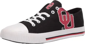 FOCO Men's NCAA College Low Top Big Logo Canvas Sneakers Shoes LSU Tigers Shoes-7/XS