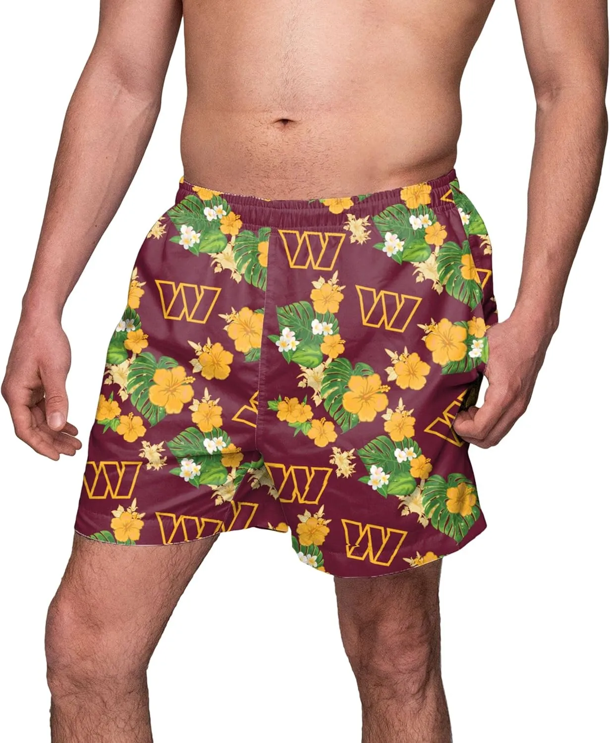 FOCO Men's NFL Color Dive Swim Boardshorts