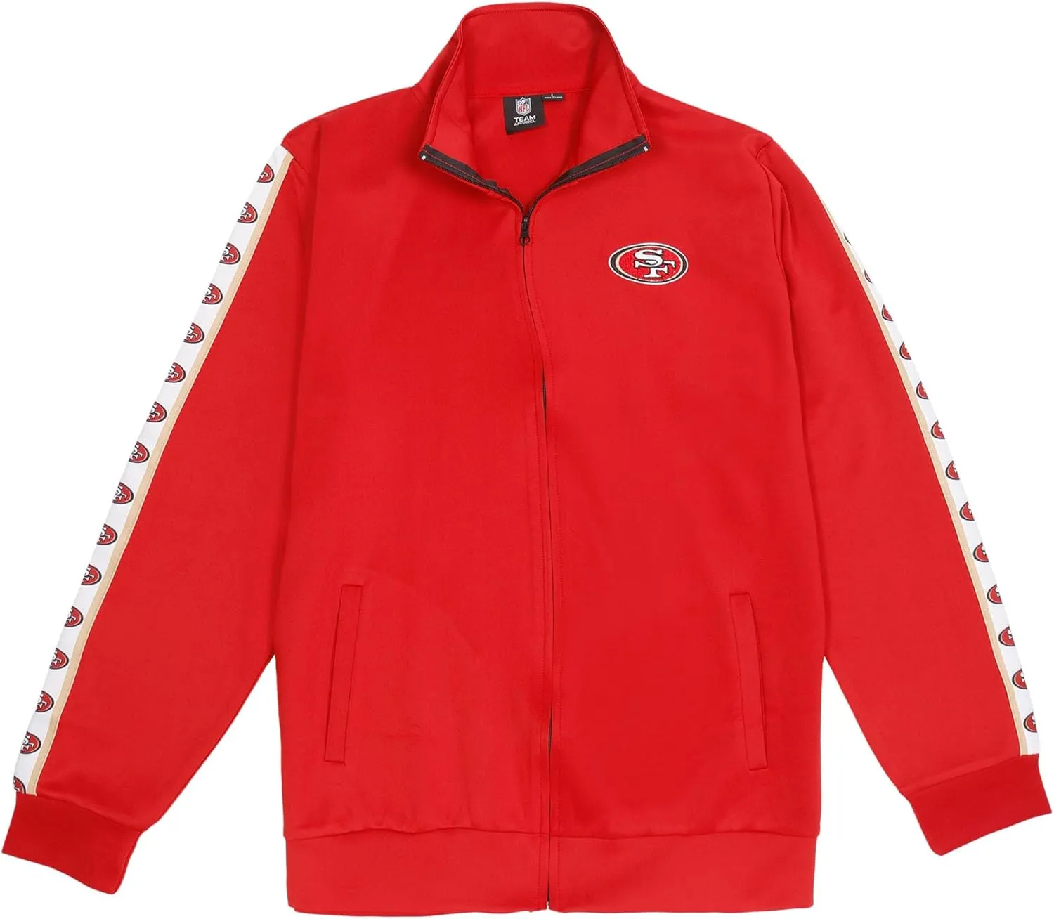 FOCO Men's NFL Team Color Stripe Logo Track Suit