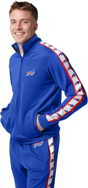 FOCO Men's NFL Team Color Stripe Logo Track Suit