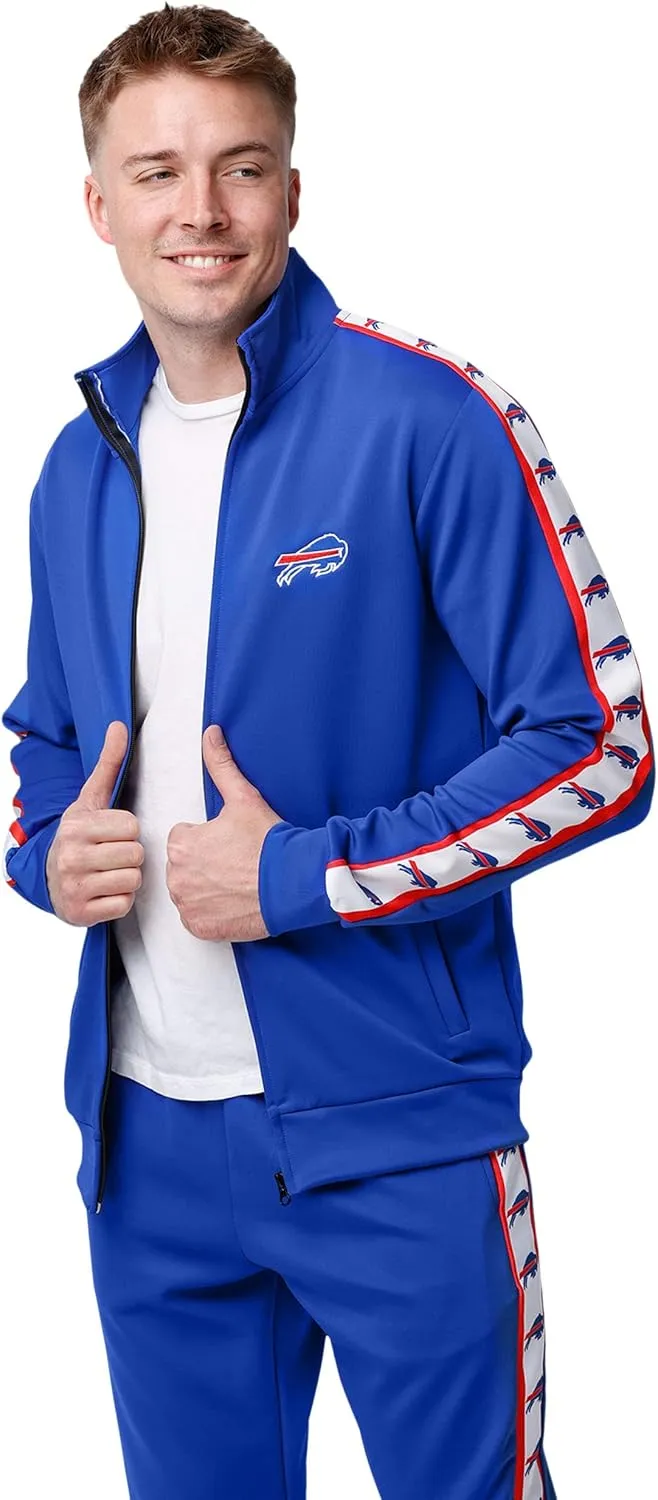 FOCO Men's NFL Team Color Stripe Logo Track Suit
