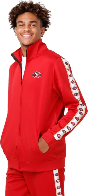 FOCO Men's NFL Team Color Stripe Logo Track Suit