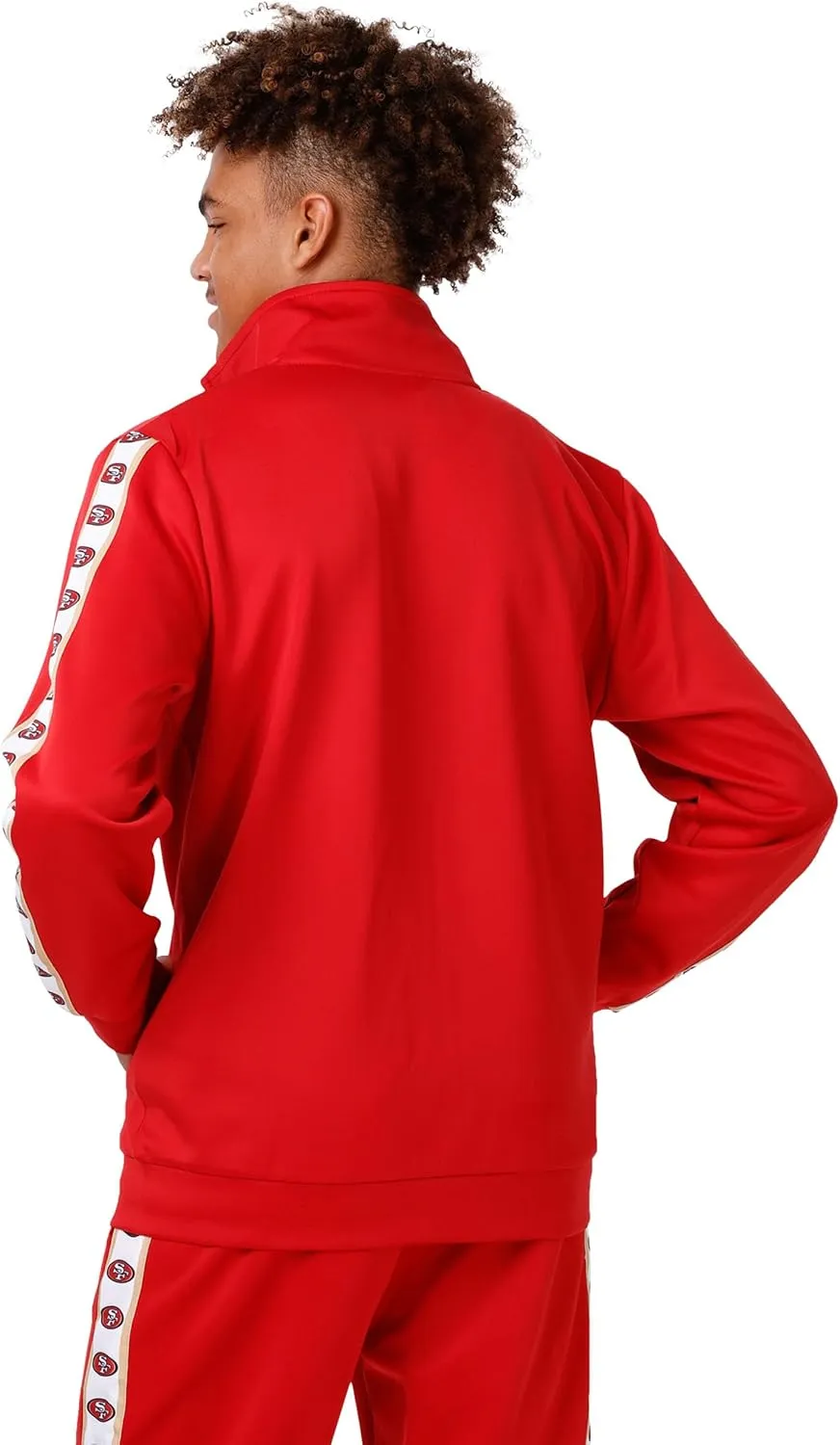 FOCO Men's NFL Team Color Stripe Logo Track Suit