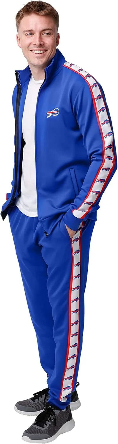 FOCO Men's NFL Team Color Stripe Logo Track Suit