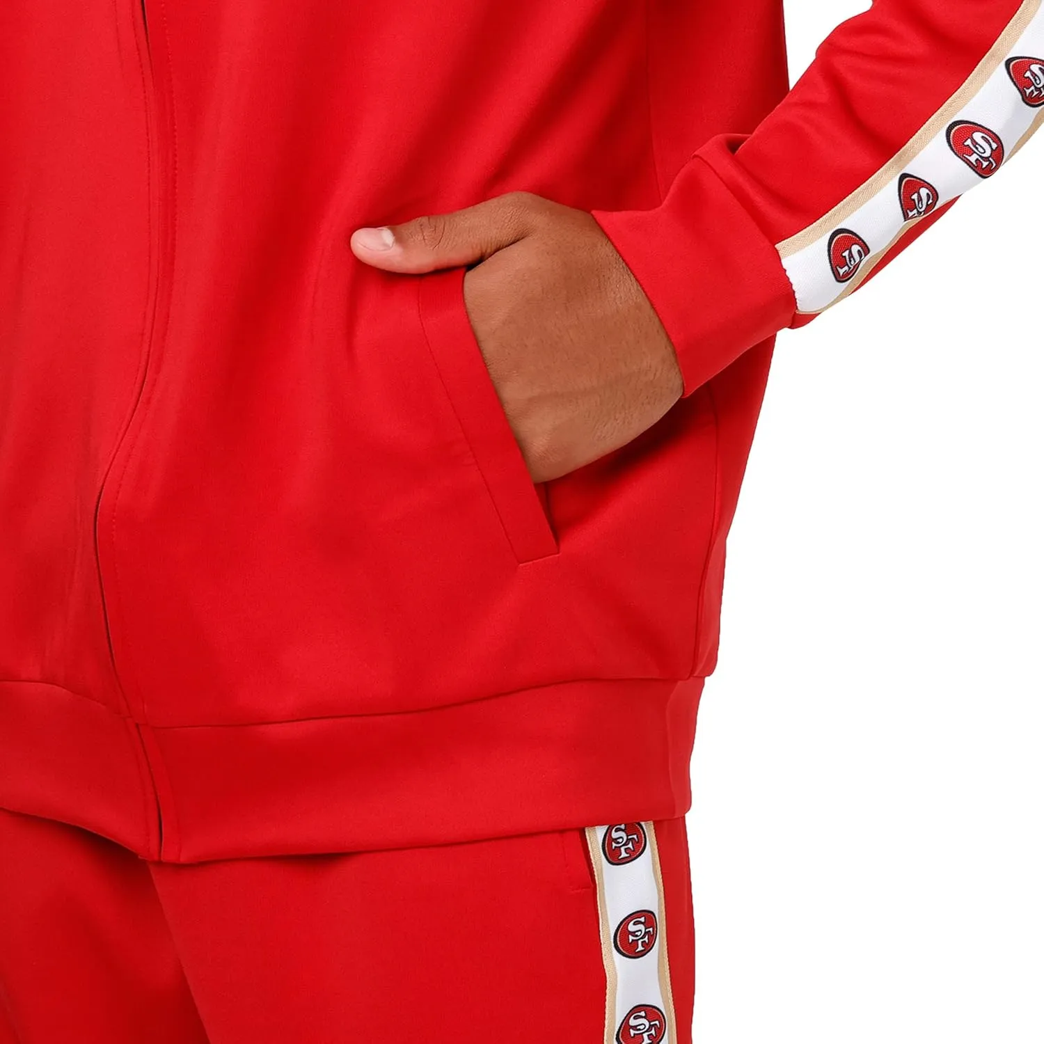 FOCO Men's NFL Team Color Stripe Logo Track Suit