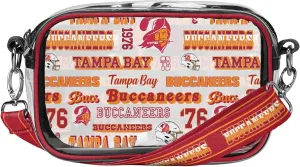 FOCO NFL Logo Retro Print Clear Crossbody Bag, Team Color