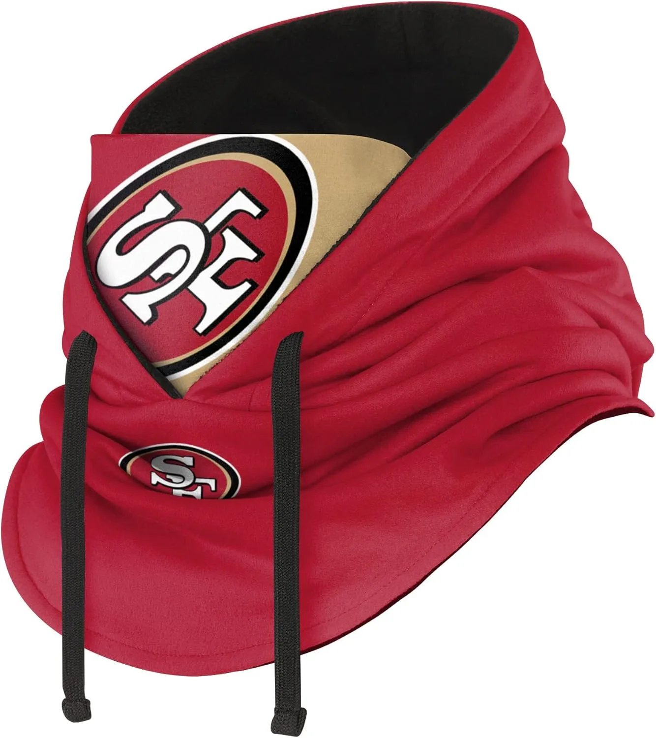 FOCO NFL Logo Team Color Drawstring Winter Cap Hooded Gaiter Balaclava Face Cover