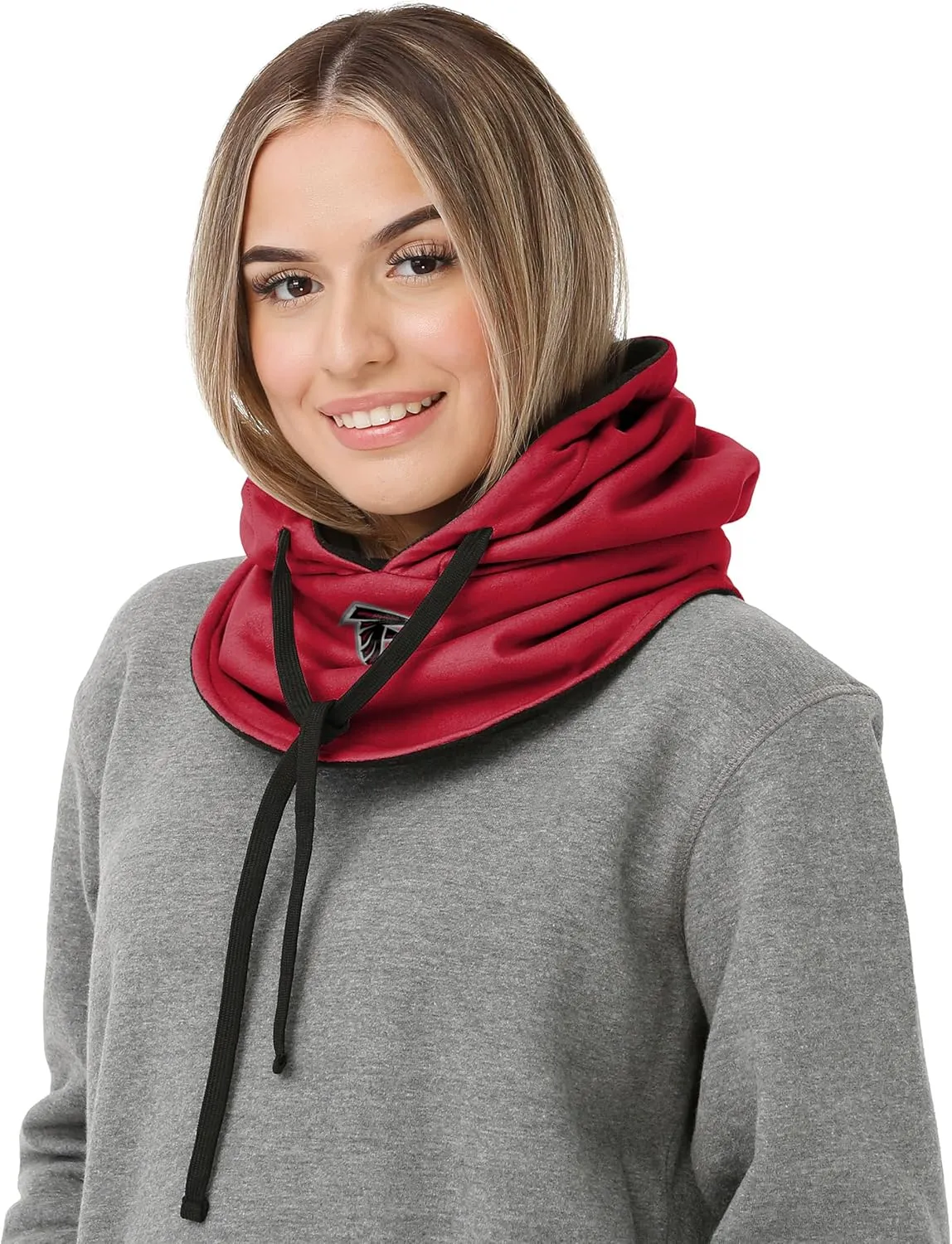 FOCO NFL Logo Team Color Drawstring Winter Cap Hooded Gaiter Balaclava Face Cover