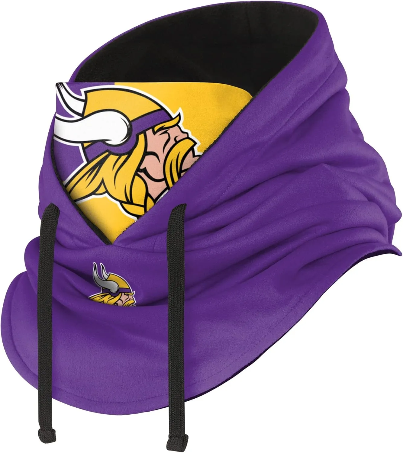FOCO NFL Logo Team Color Drawstring Winter Cap Hooded Gaiter Balaclava Face Cover