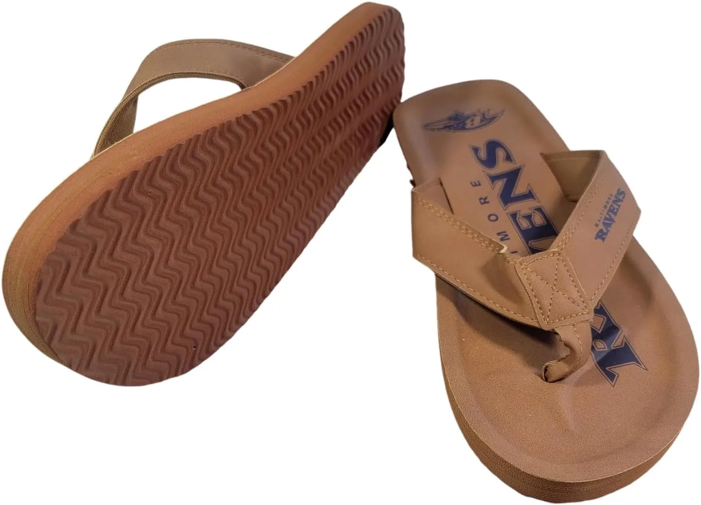 FOCO NFL Team Color Pop Contour ordmark Men Flip Flops