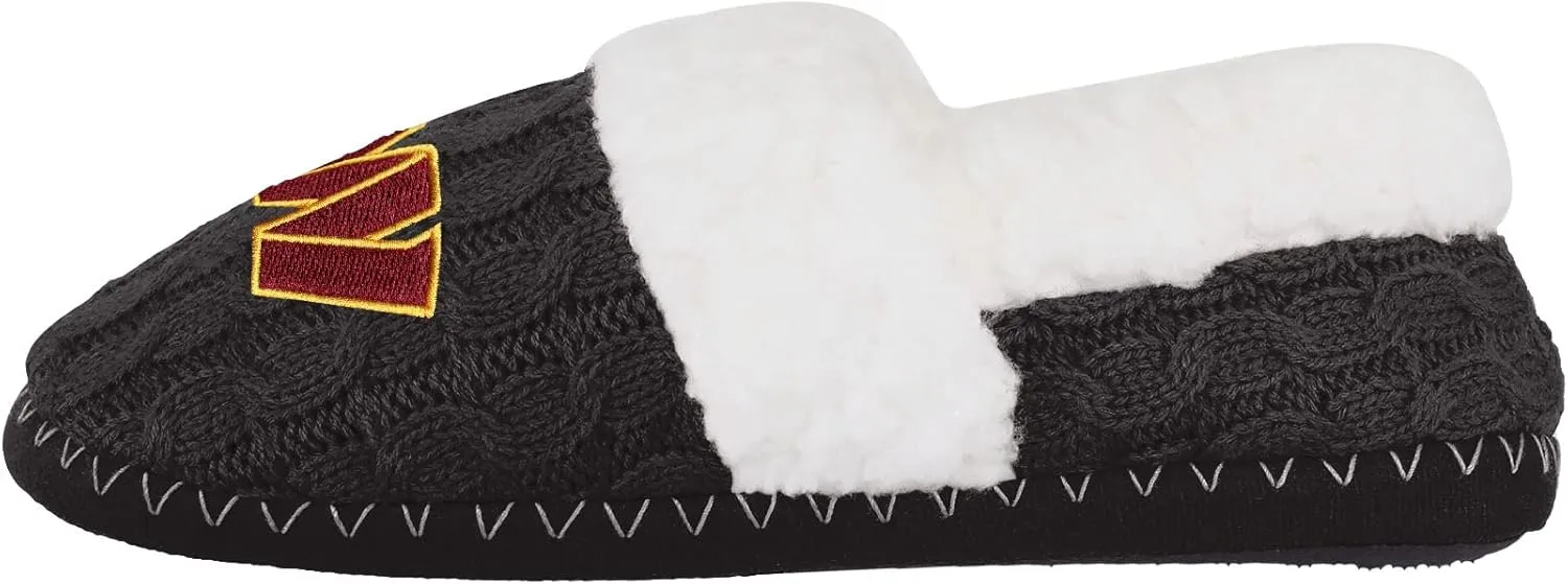 FOCO NFL Womens NFL Team Color Moccasin Slippers