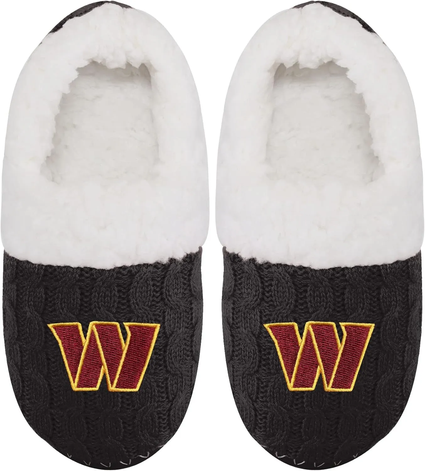 FOCO NFL Womens NFL Team Color Moccasin Slippers