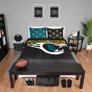 FOCO Seattle Seahawks NFL Team Color Bed In a Bag Comforter Bedding 3 Piece Full Set