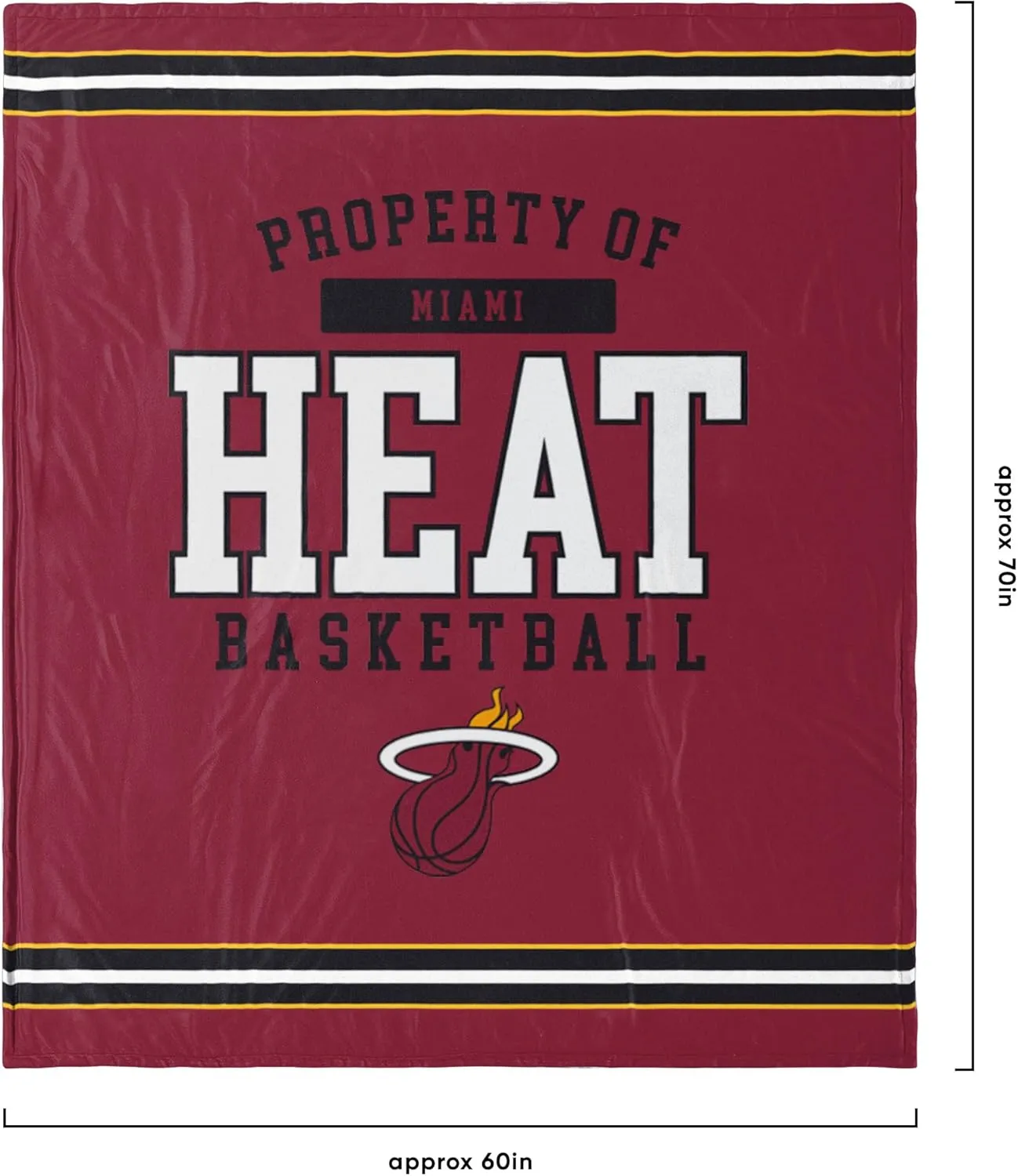 FOCO Unisex-Adult NBA Team Color Sherpa Fleece Blanket 60" x 70"