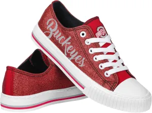 FOCO Women's NCAA College Team Logo Fashion Low Top Canvas Sneakers Shoes