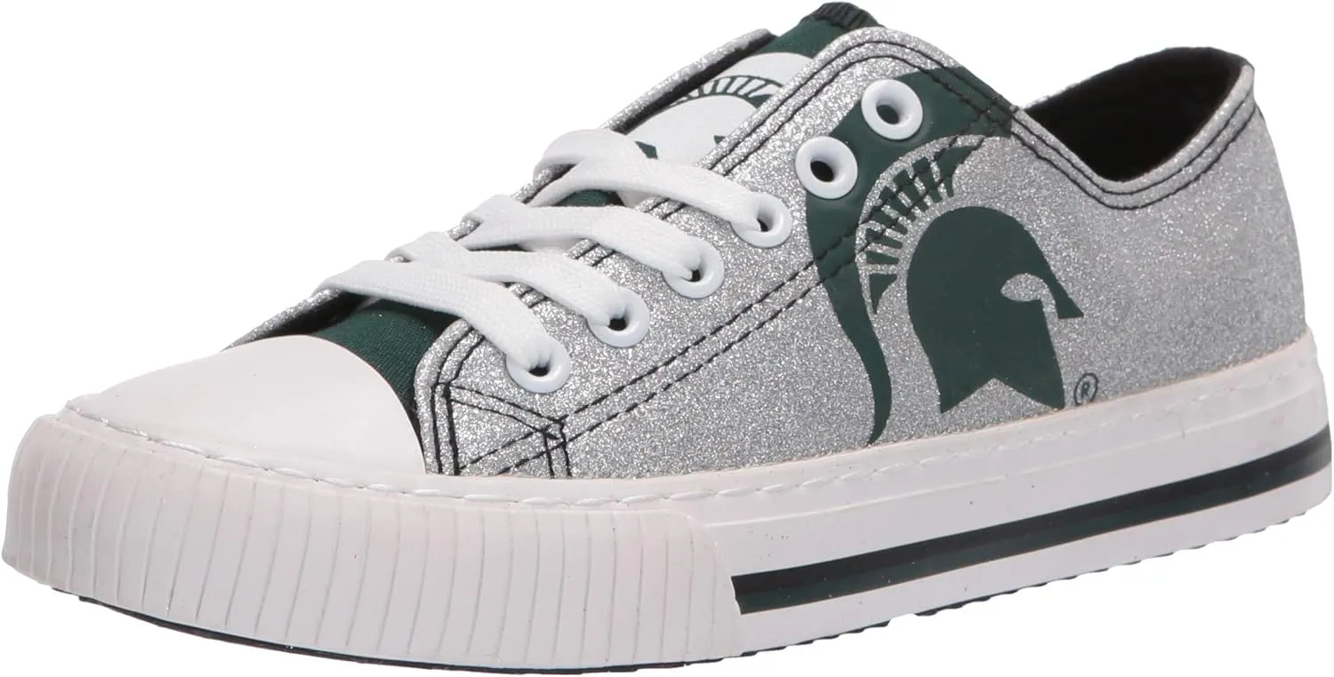 FOCO womens Ncaa College Team Logo Fashion Low Top Canvas Sneakers Shoes