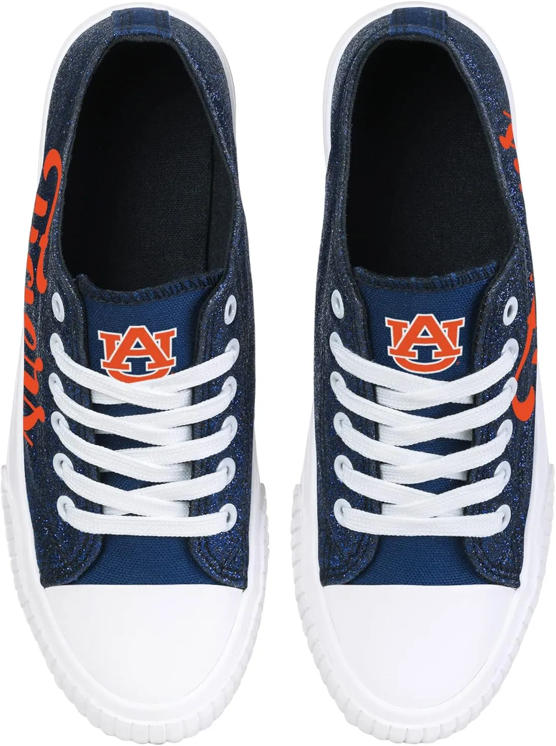 FOCO Women's NCAA College Team Logo Fashion Low Top Canvas Sneakers Shoes