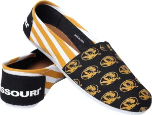 FOCO Women's NCAA NCAA College Canvas Stripe Slip On Shoes