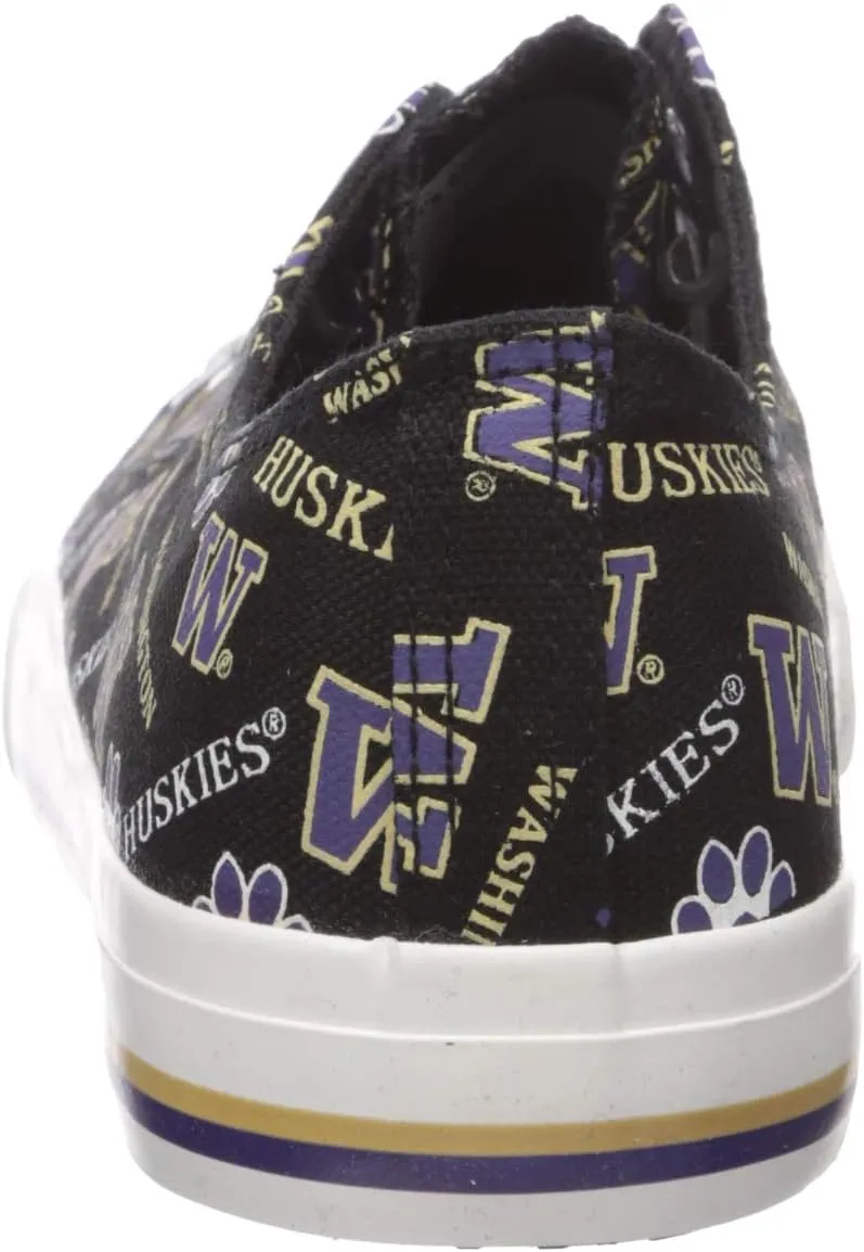 FOCO Women's NCAA NCAA College Canvas Stripe Slip On Shoes
