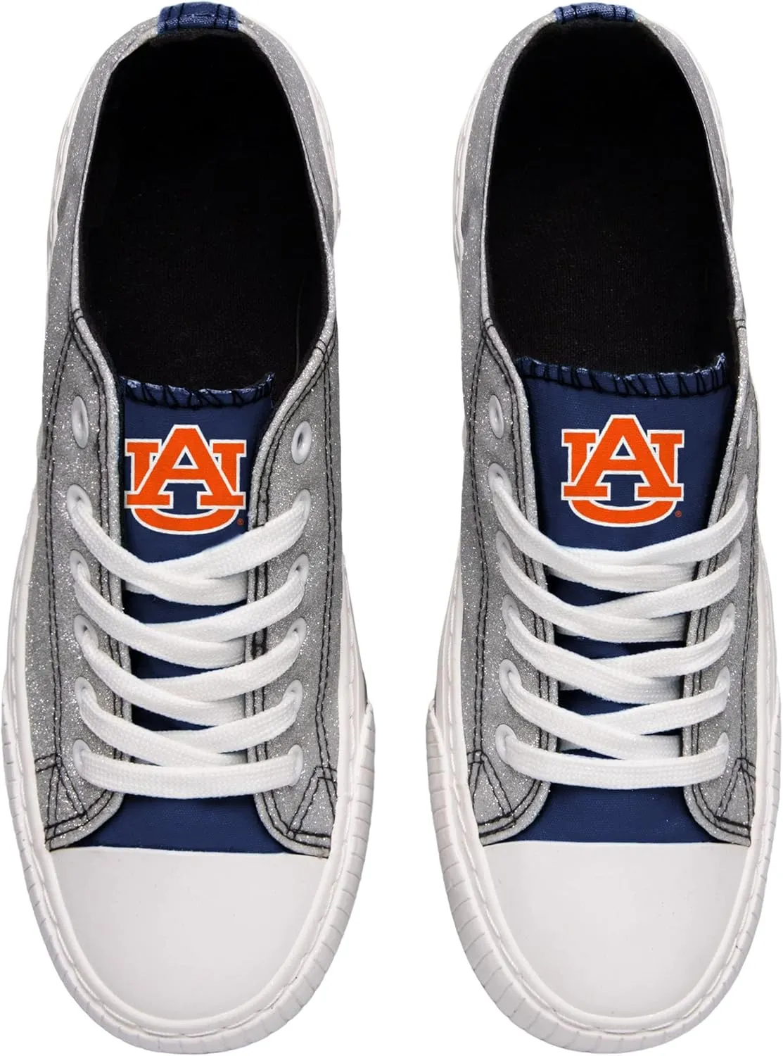 FOCO Women's NCAA NCAA College Canvas Stripe Slip On Shoes