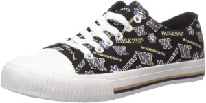 FOCO Women's NCAA NCAA College Canvas Stripe Slip On Shoes