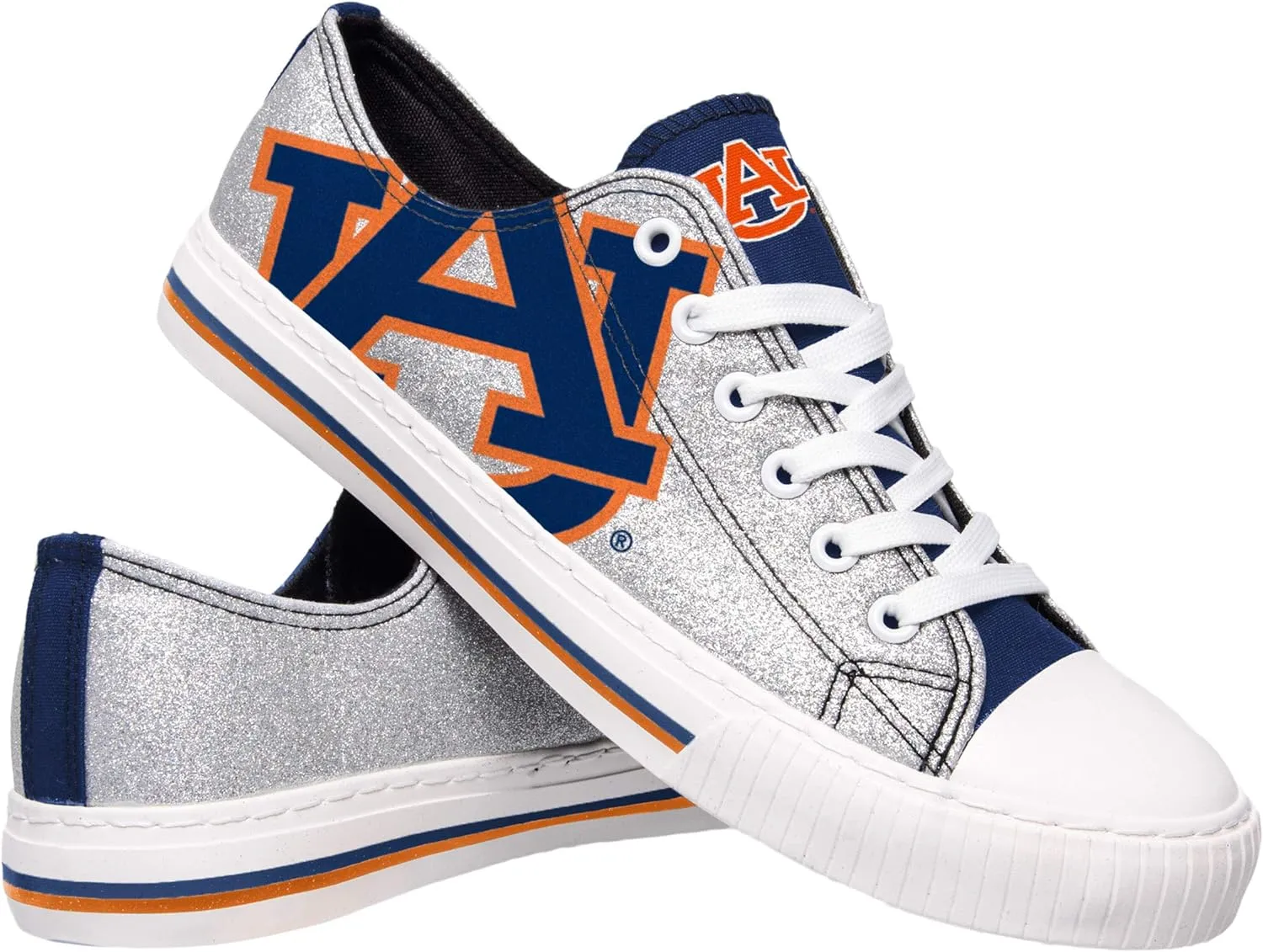 FOCO Women's NCAA NCAA College Canvas Stripe Slip On Shoes