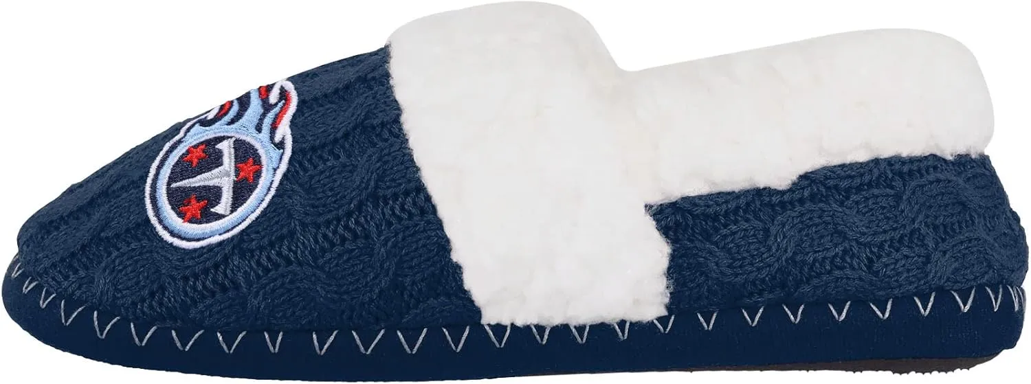 FOCO Women's NFL Team Color Moccasin Slippers