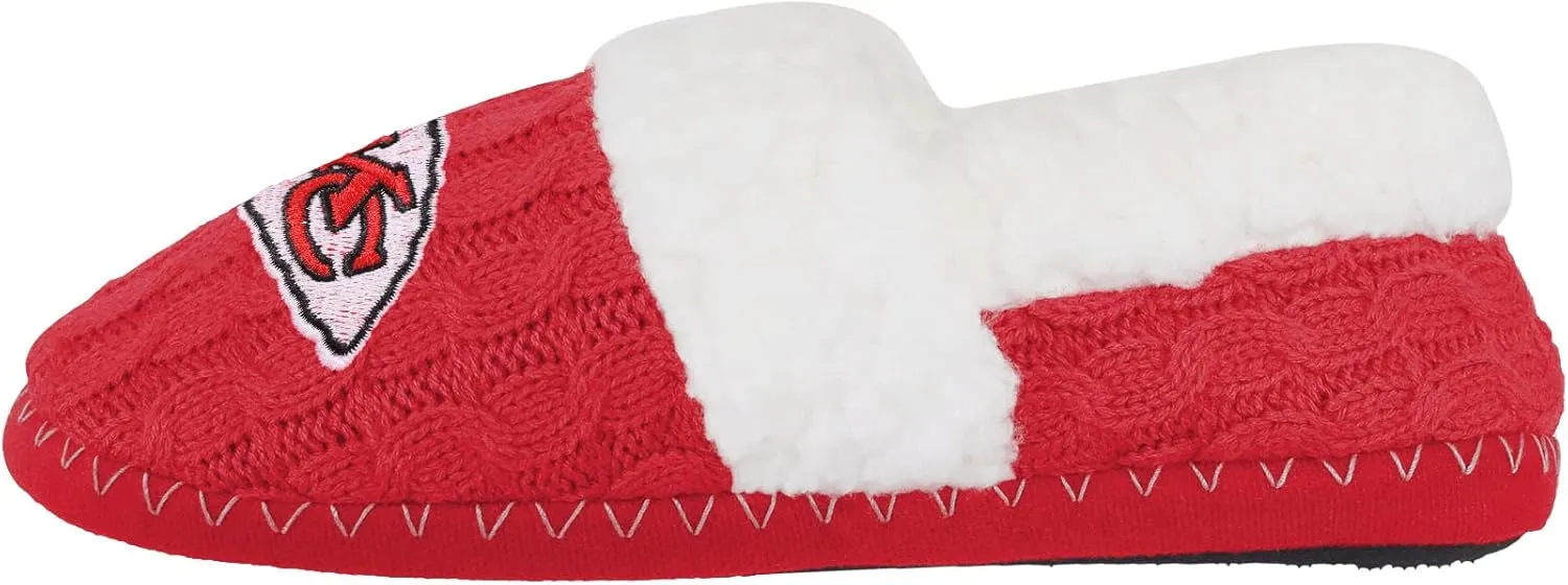 FOCO Women's NFL Team Color Moccasin Slippers