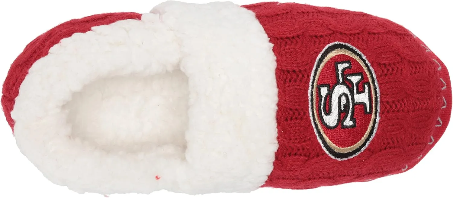 FOCO Women's NFL Team Color Moccasin Slippers
