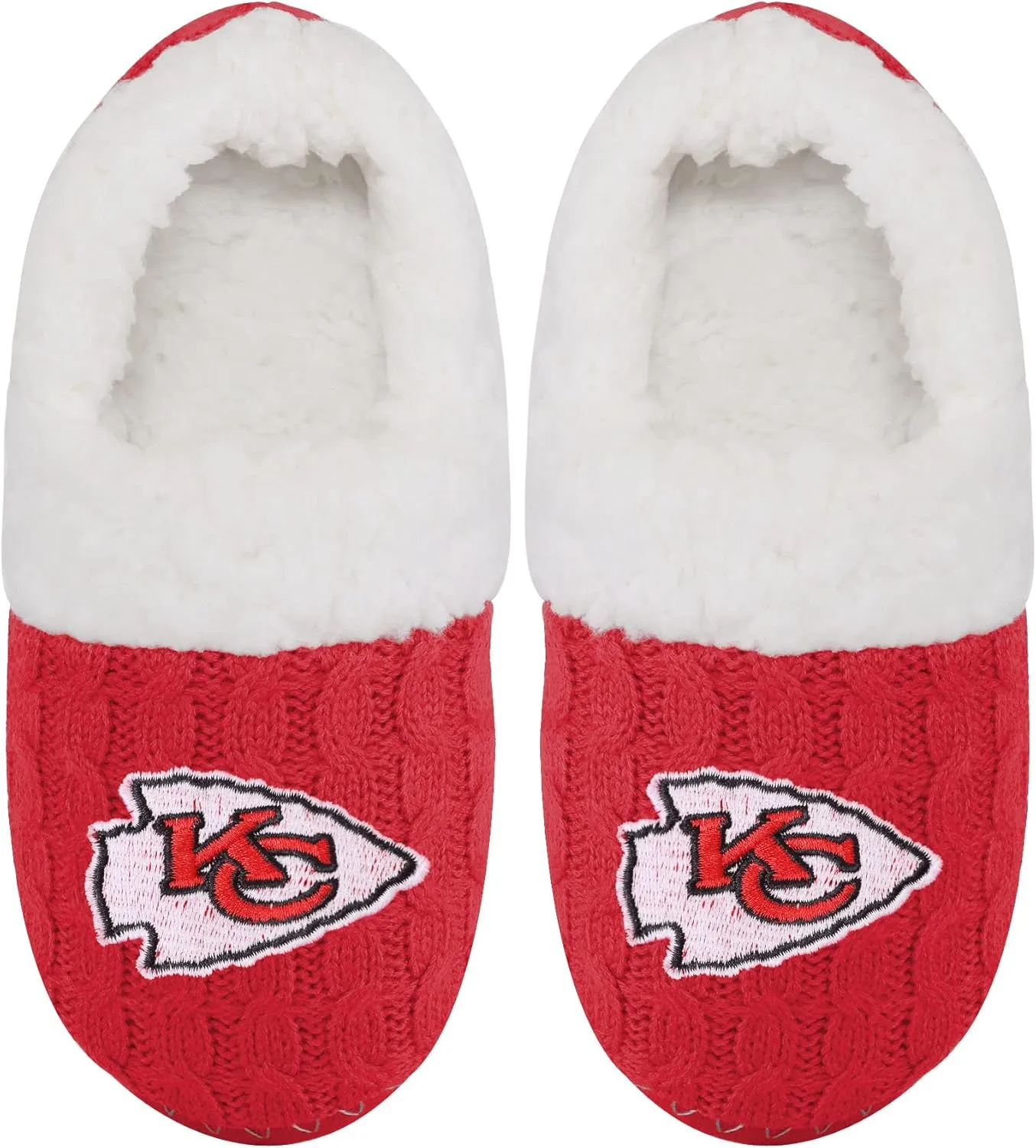 FOCO Women's NFL Team Color Moccasin Slippers