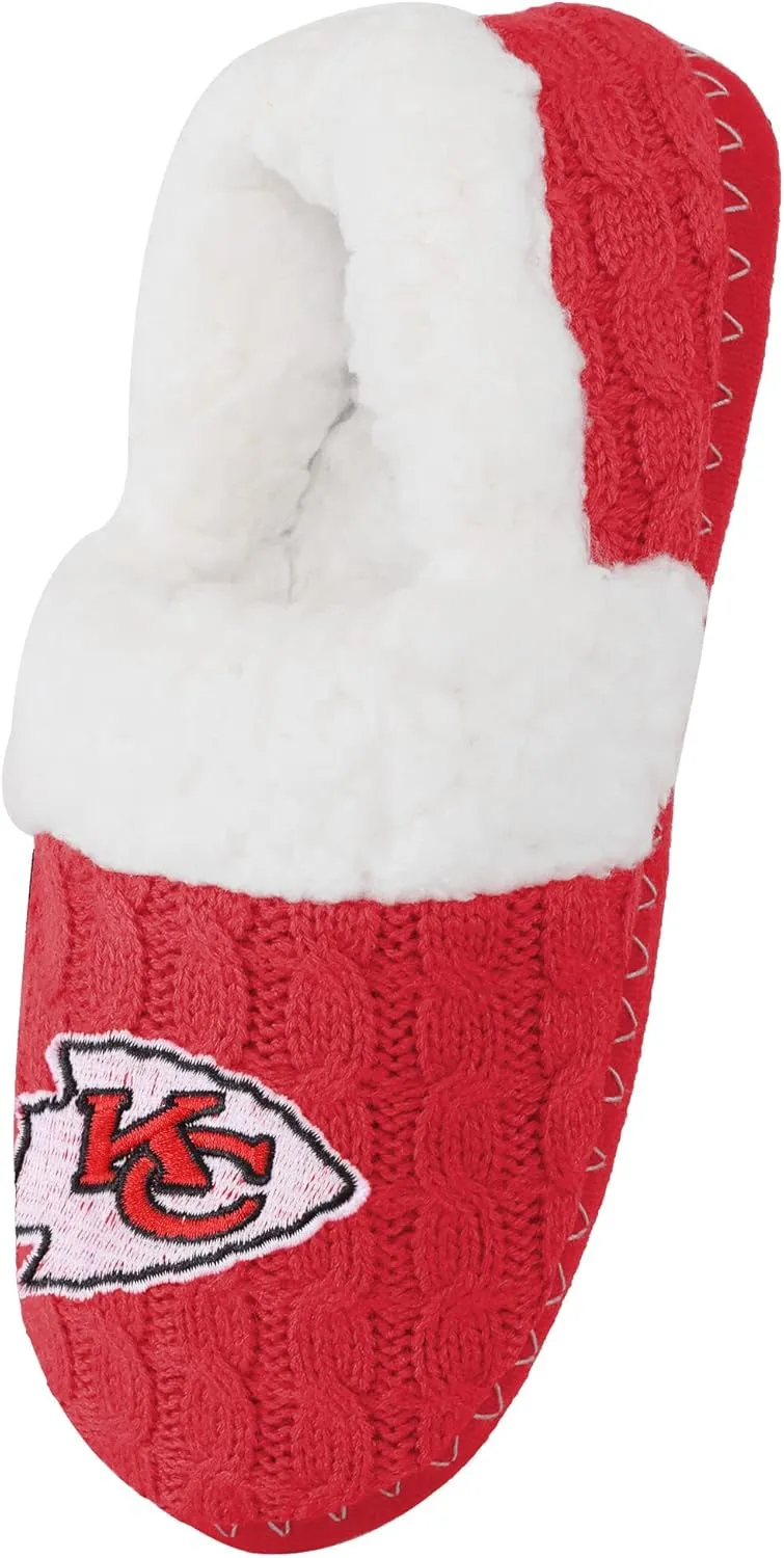 FOCO Women's NFL Team Color Moccasin Slippers