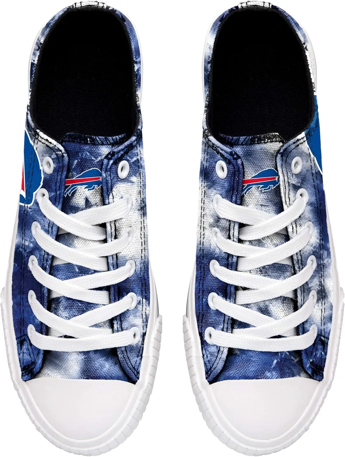 FOCO Women's NFL Team Logo Ladies Fashion Glitter Low Top Canvas Sneakers Shoes Dallas Cowboys Shoes-10/XXL