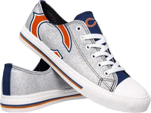 FOCO Women's NFL Team Logo Ladies Fashion Glitter Low Top Canvas Sneakers Shoes Dallas Cowboys Shoes-10/XXL