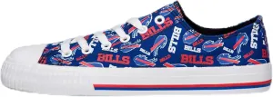FOCO Women's NFL Team Logo Ladies Fashion Glitter Low Top Canvas Sneakers Shoes Dallas Cowboys Shoes-10/XXL