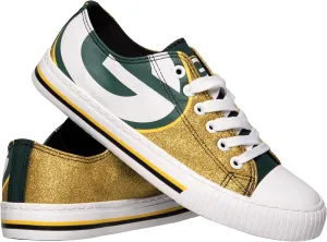 FOCO Women's NFL Team Logo Ladies Fashion Glitter Low Top Canvas Sneakers Shoes Dallas Cowboys Shoes-10/XXL