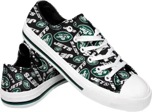 FOCO Women's NFL Team Logo Ladies Fashion Glitter Low Top Canvas Sneakers Shoes Dallas Cowboys Shoes-10/XXL