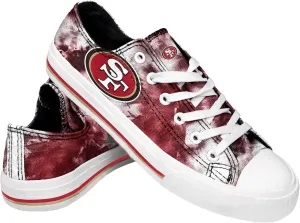 FOCO Women's NFL Team Logo Ladies Fashion Glitter Low Top Canvas Sneakers Shoes Dallas Cowboys Shoes-10/XXL