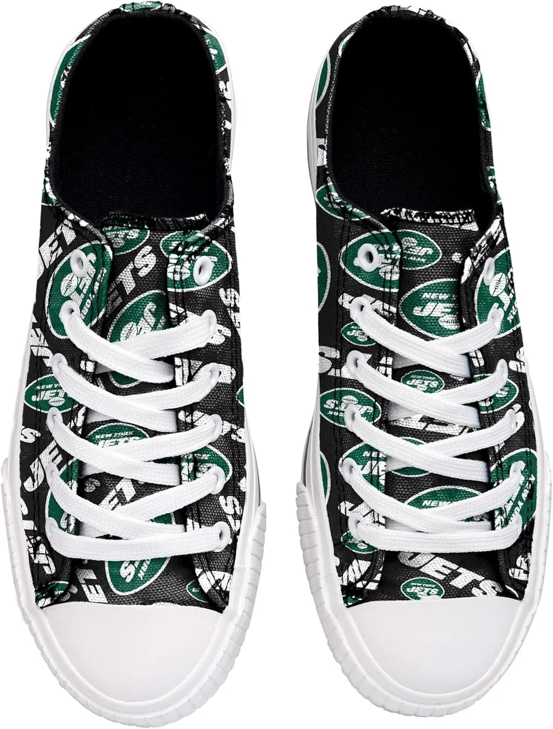 FOCO Women's NFL Team Logo Ladies Fashion Glitter Low Top Canvas Sneakers Shoes Dallas Cowboys Shoes-10/XXL