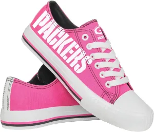 FOCO Women's NFL Team Logo Ladies Highlights Low Top Canvas Sneakers Shoes