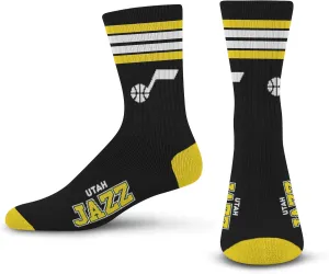 For Bare Feet NBA 4 Stripe Deuce Crew Sock Team Color
