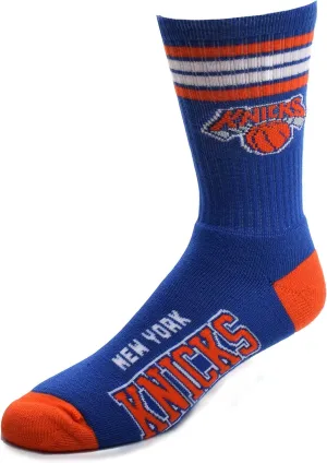 For Bare Feet NBA 4 Stripe Deuce Crew Sock Team Color