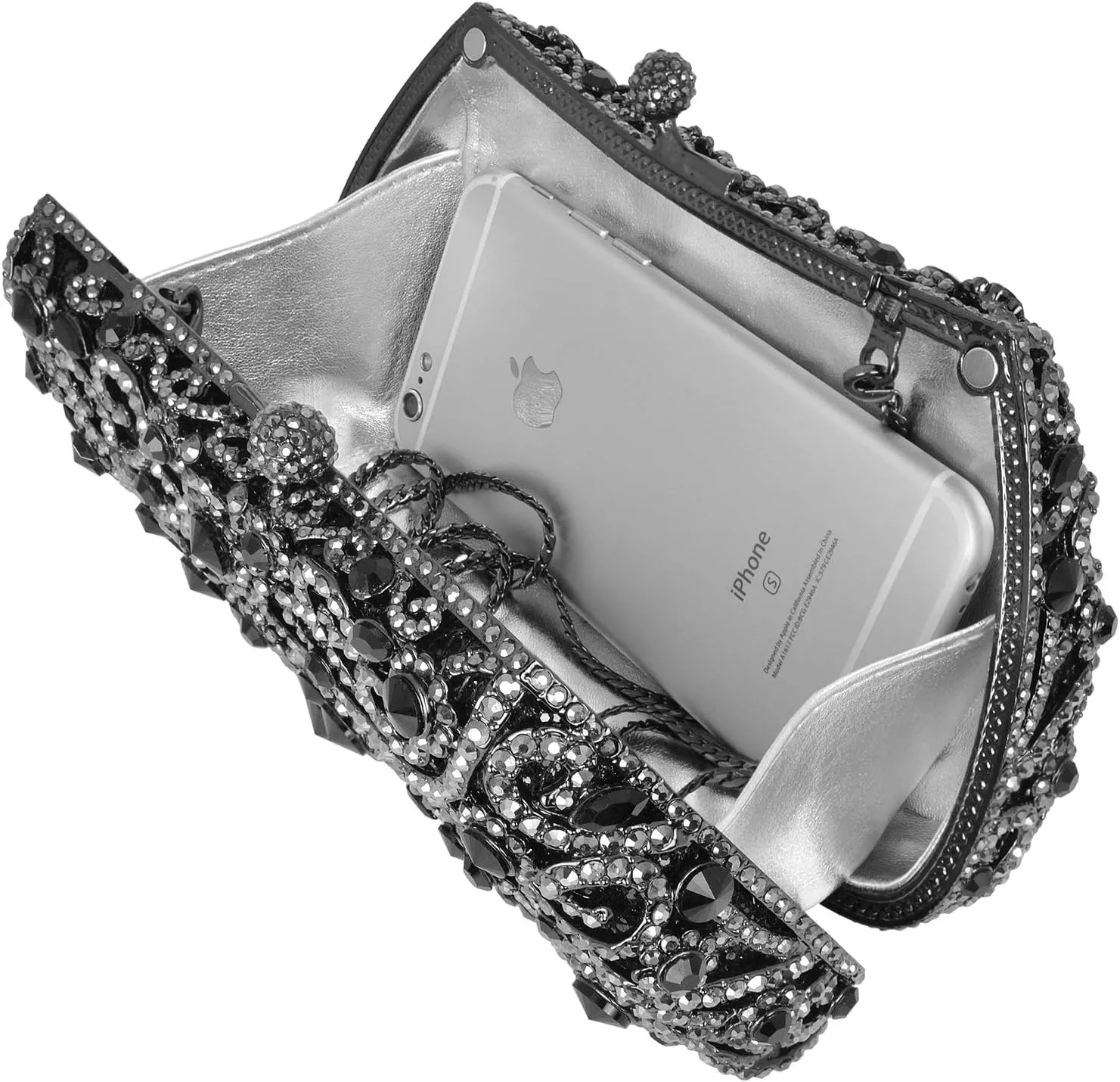 Formal Rhinestone Crystal Clutch Evening Wedding Bag For Women