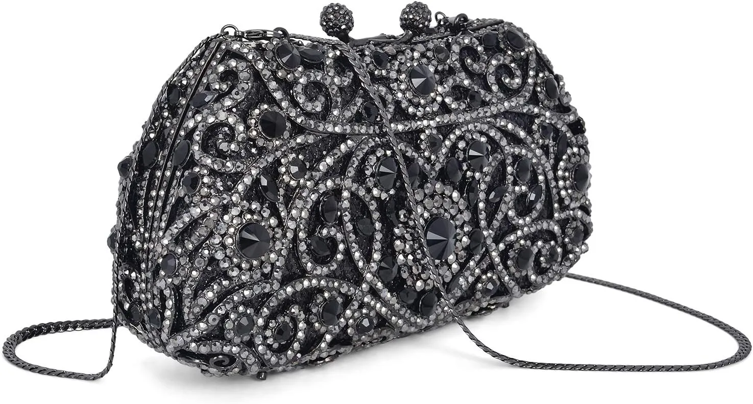 Formal Rhinestone Crystal Clutch Evening Wedding Bag For Women