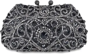 Formal Rhinestone Crystal Clutch Evening Wedding Bag For Women
