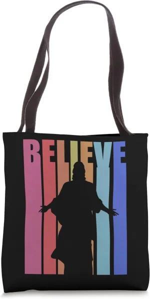 Funky Easter Jesus Religious Worship Worshipper Church Cool Tote Bag