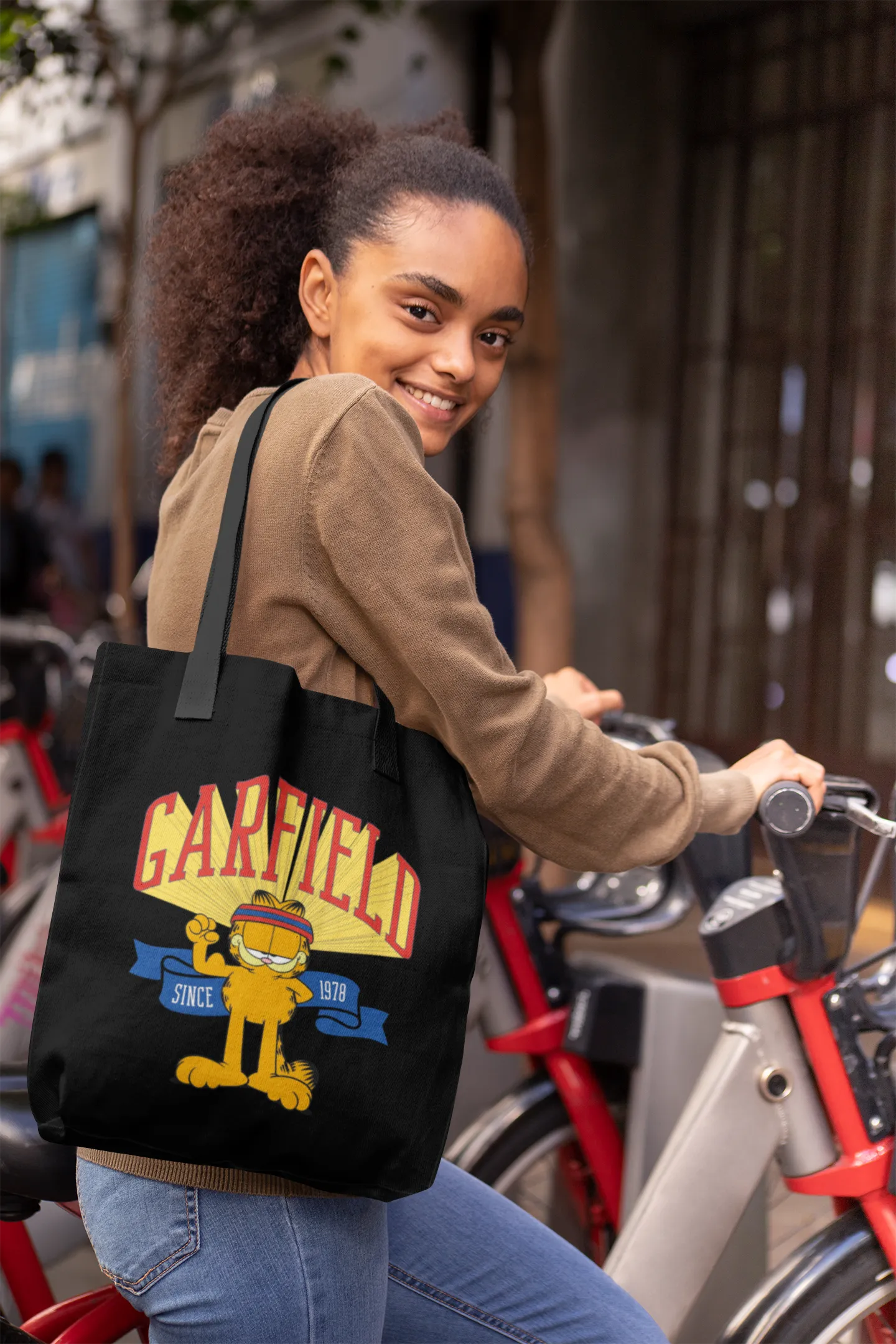 Garfield Varsity Tote Bag