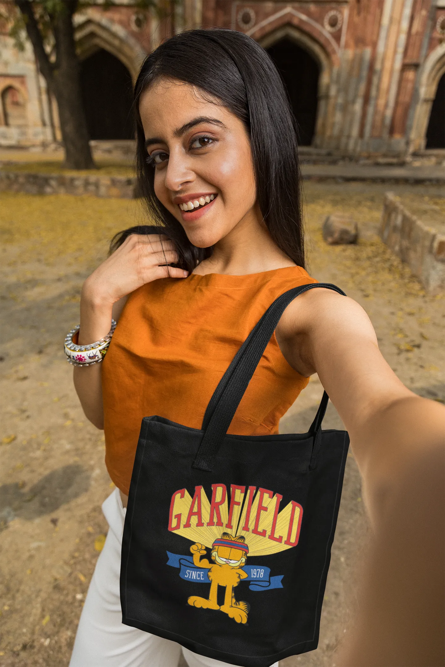Garfield Varsity Tote Bag